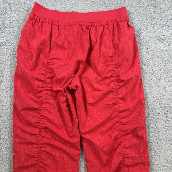 Athleta Pants Womens S Red Altitude Lined Joggers Hiking Pull On Drawstring - Picture 8 of 10